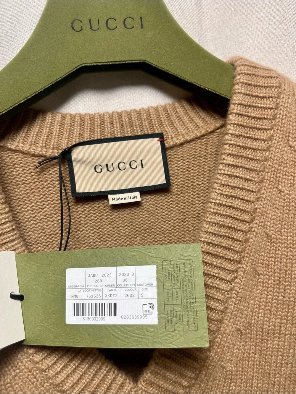 Gucci oversized cashmere